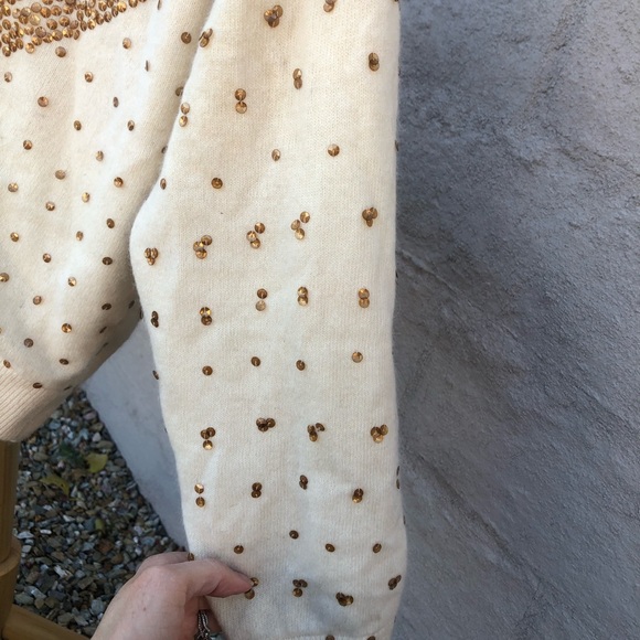 Vintage 1950s beaded and sequin cardigan - Picture 4 of 14